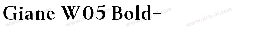 Giane W05 Bold字体转换